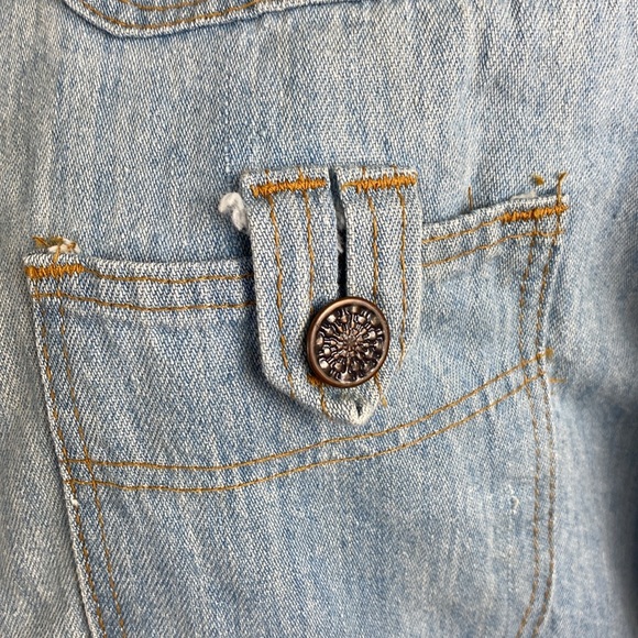 Vtg 70”s Sears Jeans Joint Denim Button Front Shirt Shacket Size Small - Picture 4 of 16